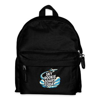 Zum Ersten Mal Fliegen Travel Memory Sky - Kinder Rucksack - Schwarz - Vorne