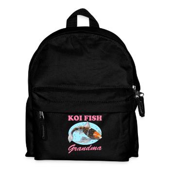 Koi Fish Grandma Koi Nishikigoi Gift - Kids' Backpack - black - Front