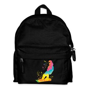Snowboarder Snowboarding Snowboard - Kids' Backpack - black - Front