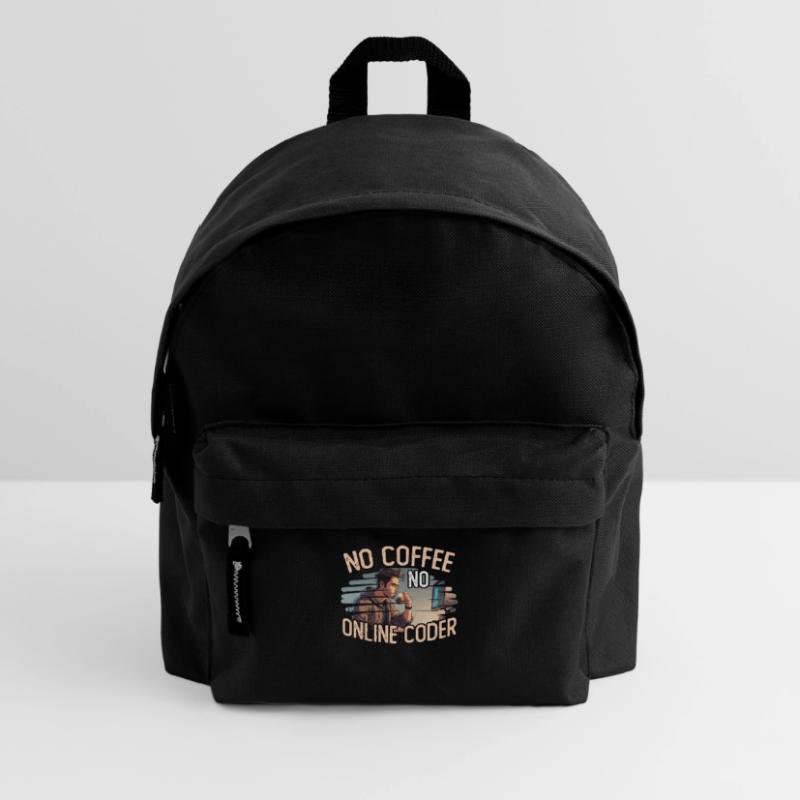 Online Coder No Coffee No Programming Coffee Lover Kinder Rucksack