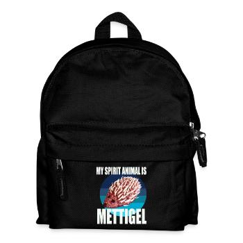 Mon animal spirituel est Mettigel - Sac à dos Enfant - noir - Devant