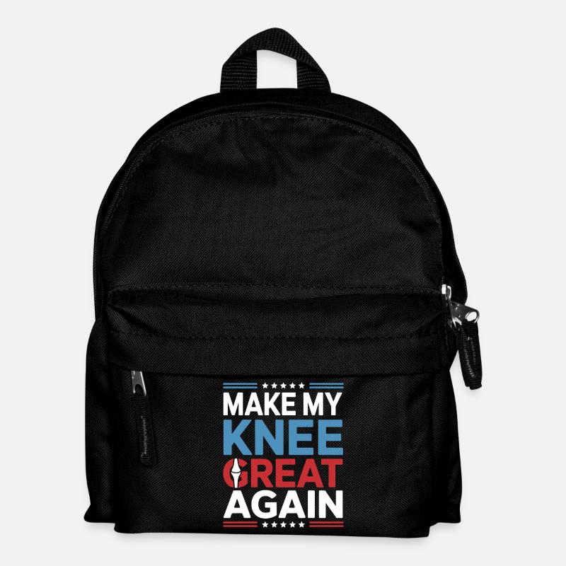 Make My Knee Great Again. Funny Recovery - Kids' Backpack - black