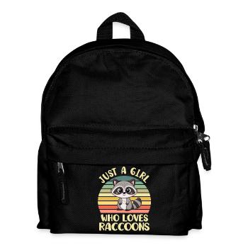 Raccoon - Kids' Backpack - black - Front