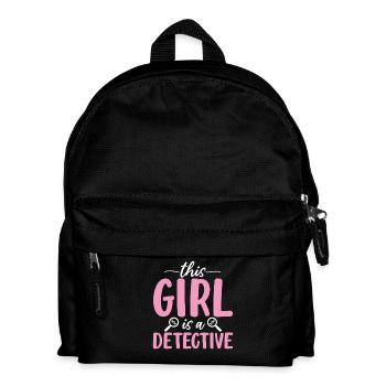 Funny Forensics Girl Detective Forensics Scientist - Kids' Backpack - black - Front