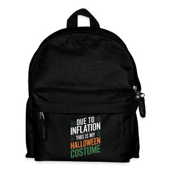 Lustiger Inflation Halloween Spruch - Kinder Rucksack - Schwarz - Vorne