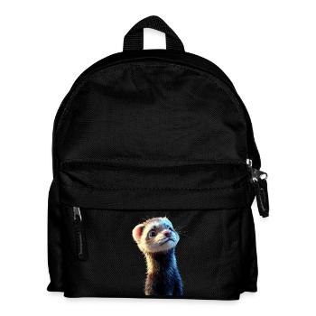 Ferret Ferret Polecat Marten Weasel Cute Ferret - Kids' Backpack - black - Front