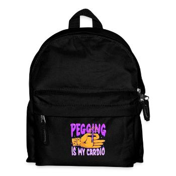 Cribbage Pegging Is My Cardio - Kids' Backpack - black - Front