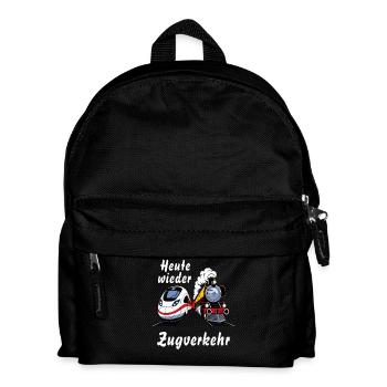 TRAIN TRAIN Today train service again - Kids' Backpack - black - Front