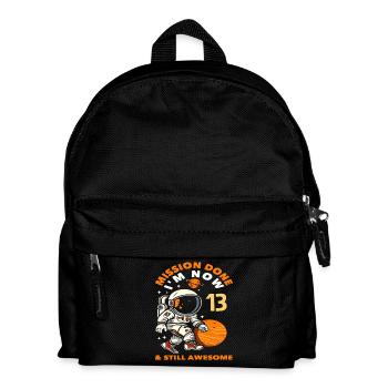 Mission Erledigt Jetzt 13 Und Immer Noch - Kinder Rucksack - Schwarz - Vorne