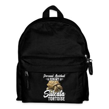 Persönliche Assistentin Für Meine Sulcata Tortoise - Kinder Rucksack - Schwarz - Vorne