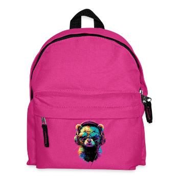 Furet Furet Putois Martre Belette Mignon Furet - Sac à dos Enfant - fuchsia - Devant