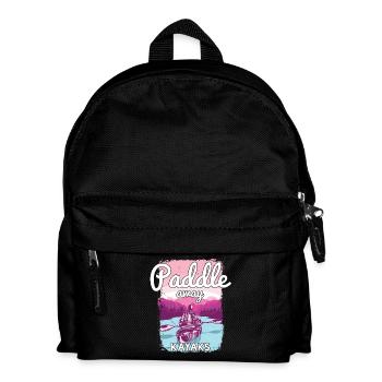 Kajakfahren - Kinder Rucksack - Schwarz - Vorne