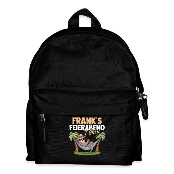Faultier Frank - Kinder Rucksack - Schwarz - Vorne