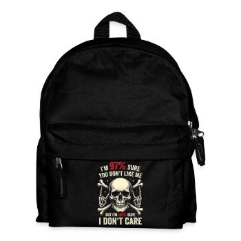 97% Du magst mich nicht, ich bin mir 100% sicher, dass es mir egal ist - Kinder Rucksack - Schwarz - Vorne