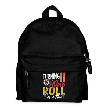 Geburtstag Sushi 11 Wasabi Stäbchen - Kinder Rucksack - Schwarz - Vorne