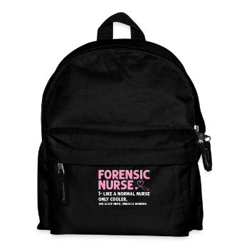 Forensische Krankenschwester Lustige Definition Gesundheitswesen - Kinder Rucksack - Schwarz - Vorne