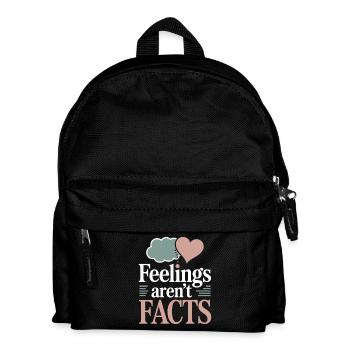 Therapy Affirmation Mindfulness Quote Feelings - Kids' Backpack - black - Front