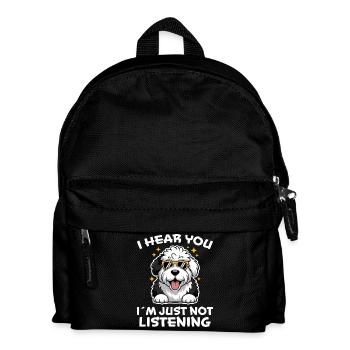 Old English Sheepdog Saying Joke Sheepdog Gift - Kids' Backpack - black - Front