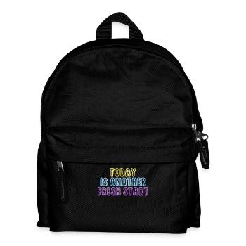 Today Is Another Fresh Start - Kids' Backpack - black - Front