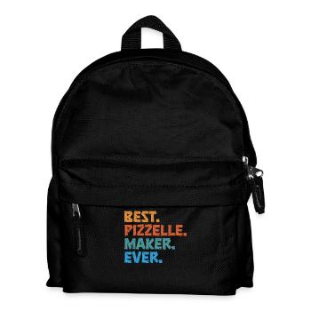 Pizzelle Waffle - Italian Waffles - Kids' Backpack - black - Front