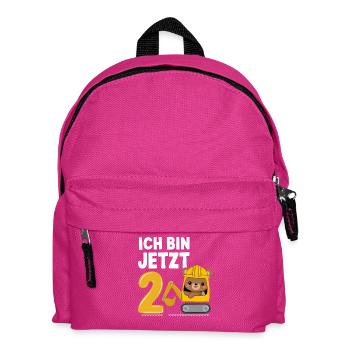 J’ai maintenant 2 ans Bagger Bear 2ème anniversaire - Sac à dos Enfant - fuchsia - Devant