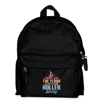 I Didn't Fall The Floor Roller Derby Skating - Kinder Rucksack - Schwarz - Vorne