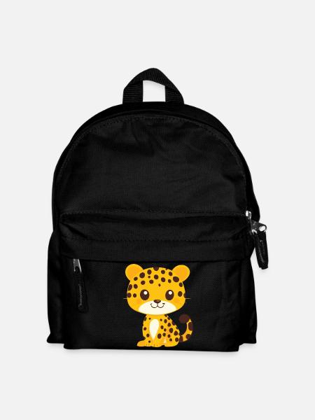 kleiner Leopard - Kinder Rucksack - Schwarz