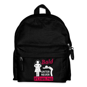 Bald Unter Neuer Führung - Kinder Rucksack - Schwarz - Vorne