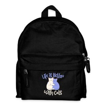 Drôle de chat Holder Design Cats - Sac à dos Enfant - noir - Devant