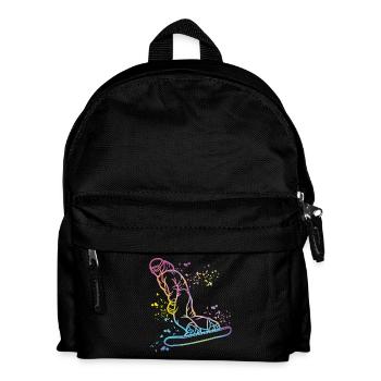 Snowboarder Snowboarding Snowboard - Kids' Backpack - black - Front