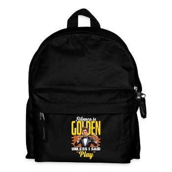 Music Director Silence Is Golden Music Producer - Kids' Backpack - black - Front