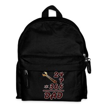 24-7-365 DAD - Kids' Backpack - black - Front