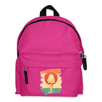 Eis und Eiscreme Kugel - Kinder Rucksack - Fuchsia - Vorne