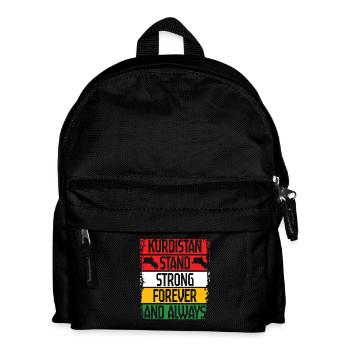 Kurdistan Stand Strong Kurde Kurden - Kinder Rucksack - Schwarz - Vorne