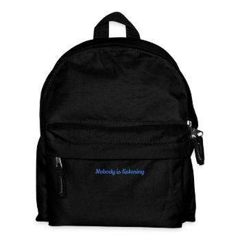 Personne n’écoute - Sac à dos Enfant - noir - Devant