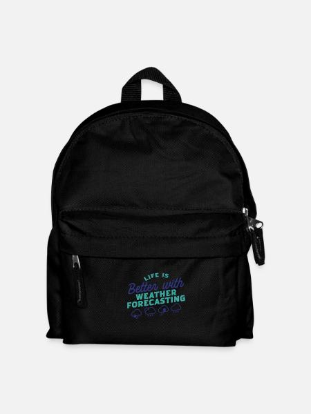 Meteorologe Wettervorhersager - Kinder Rucksack - Schwarz