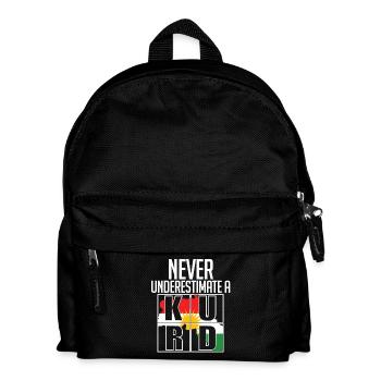 Kurdistan Kurd Kurds Never Underestimate A Kurd - Kids' Backpack - black - Front