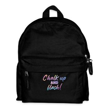 Boulderer Chalk Up and Flash Bouldering - Kids' Backpack - black - Front