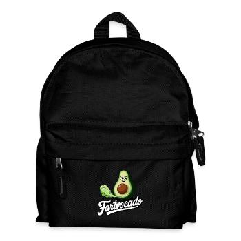 Lustige Avocado Furzen Pupsen Fartvocado - Kinder Rucksack - Schwarz - Vorne