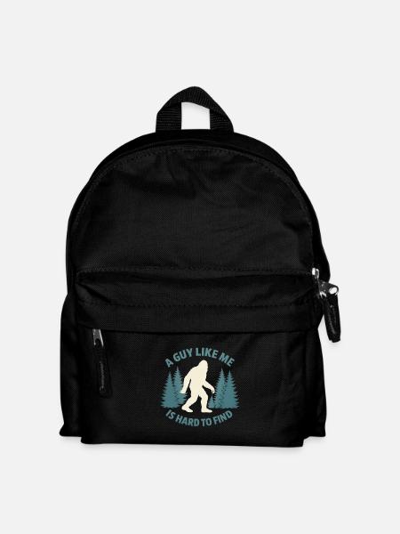 Funny Bigfoot A Guy Like Me Is Hard To Forest Find - Kids' Backpack - black