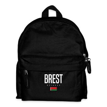 Brest Belarus Weißrussland - Kinder Rucksack - Schwarz - Vorne