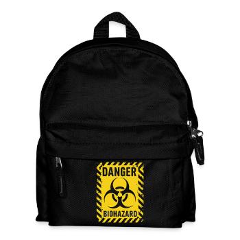 Danger Biohazard Grunge Zombies Apocalypse - Kids' Backpack - black - Front