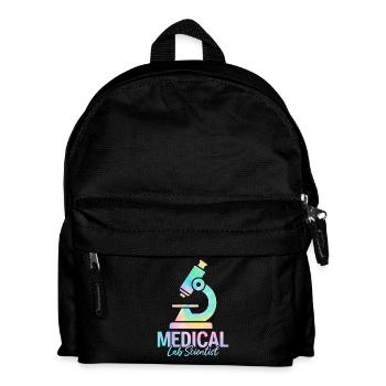 Medizinischer Laborwissenschaftler Tie Dye MLS Laborwissenschaftler - Kinder Rucksack - Schwarz - Vorne