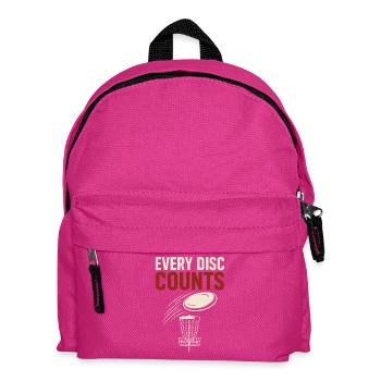 Disc -golf -coach -shirt -golf -instruktor Frisbee - Kinder Rucksack - Fuchsia - Vorne