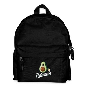 Lustige Avocado Furzen Pupsen Fartvocado - Kinder Rucksack - Schwarz - Vorne