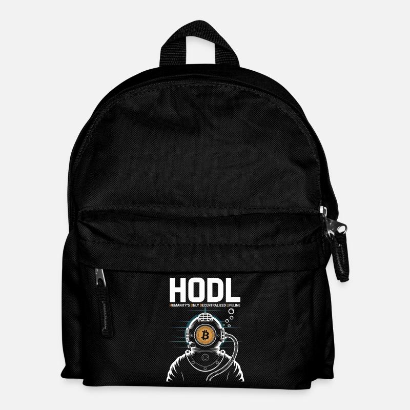 Bitcoin - Kinder Rucksack - Schwarz