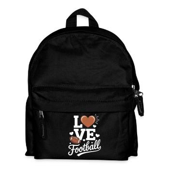 Amour du football américain - Sac à dos Enfant - noir - Devant