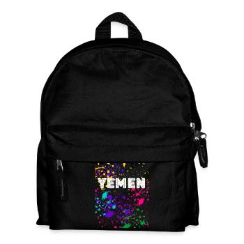 YEMEN éclaboussures Design - Sac à dos Enfant - noir - Devant
