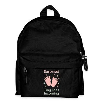 Ungeplante Eltern Club Neues Baby Leben Geschenk - Kinder Rucksack - Schwarz - Vorne