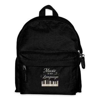 Pianiste classique Piano Life Musique Récital - Sac à dos Enfant - noir - Devant